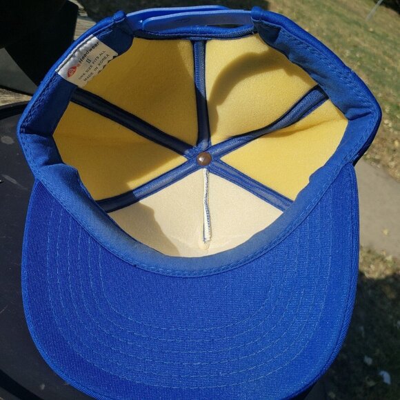 Vtg Blanchat Machine‎ 50tn Annv 1989 Blue Rope Snap Back Baseball Hat Cap - Picture 9 of 10